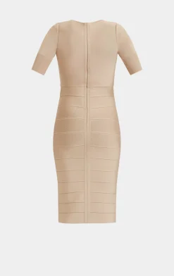 ASYMMETRIC STRAPPY ICON DRESS-Hervé Léger New