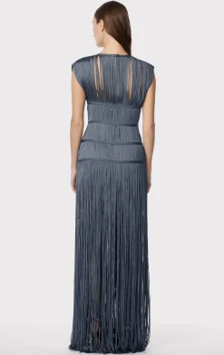 BANDED FRINGE GOWN-Hervé Léger Flash Sale