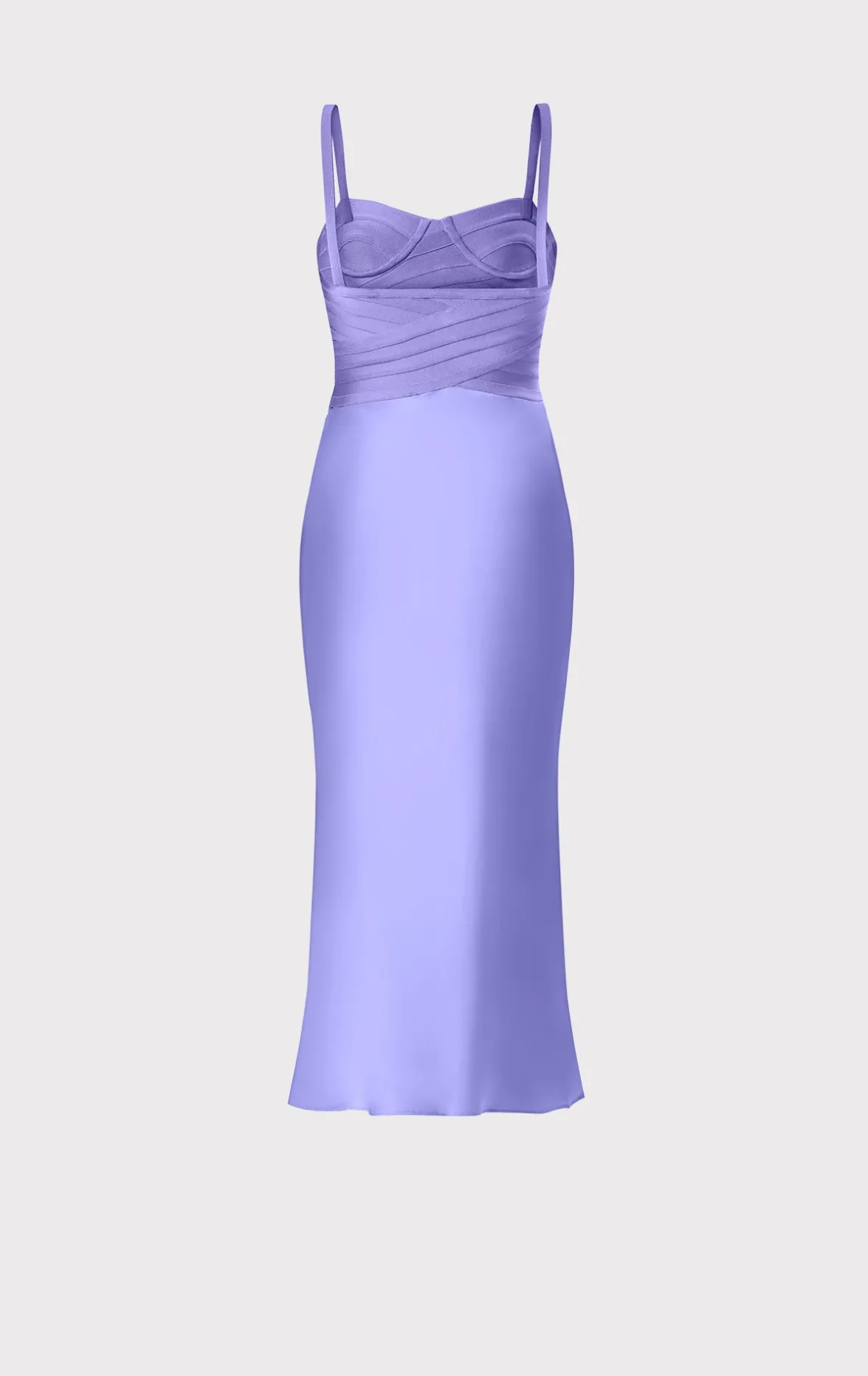 BUSTIER BANDAGE DRESS WITH BIAS SKIRT-Hervé Léger Sale