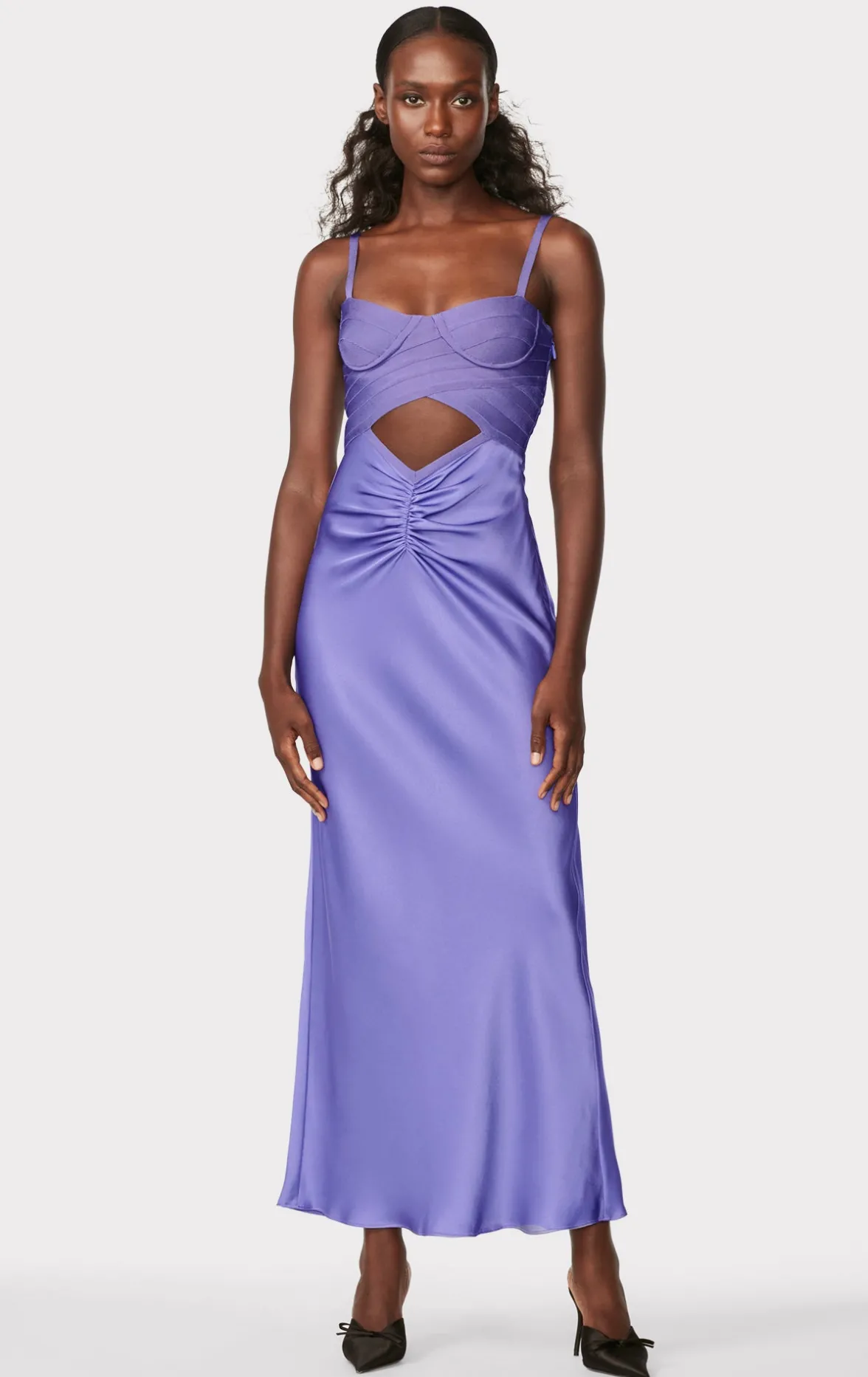 BUSTIER BANDAGE DRESS WITH BIAS SKIRT-Hervé Léger Sale