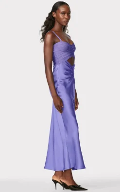 BUSTIER BANDAGE DRESS WITH BIAS SKIRT-Hervé Léger Sale