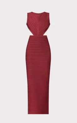 CUT OUT OPEN BACK GOWN-Hervé Léger Cheap
