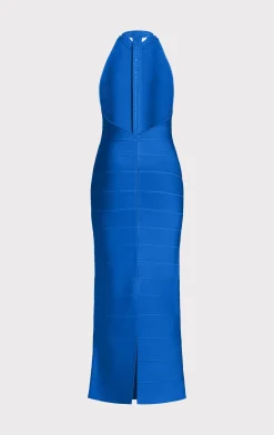 HALTER CRYSTAL GOWN-Hervé Léger Cheap