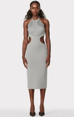 HERVÉ LÉGER X LAW ROACH DAYA Sheer Layered Midi Dress-Hervé Léger Store