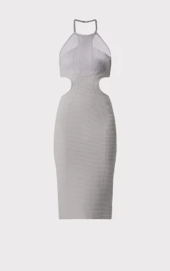 HERVÉ LÉGER X LAW ROACH DAYA Sheer Layered Midi Dress-Hervé Léger Store