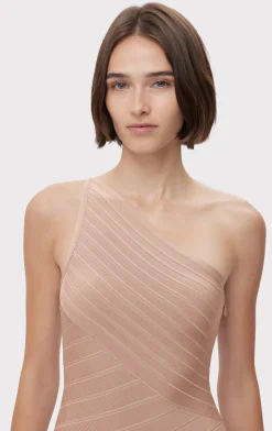 ICON ASYMMETRICAL MINI DRESS-Hervé Léger Hot