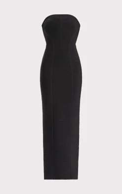 ICON CHEVRON BUSTIER GOWN-Hervé Léger Cheap