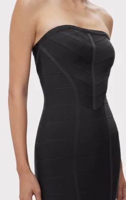 ICON CHEVRON BUSTIER GOWN-Hervé Léger Cheap