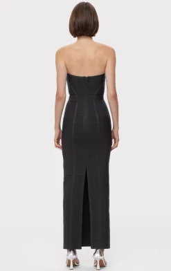 ICON CHEVRON BUSTIER GOWN-Hervé Léger Cheap