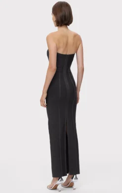 ICON CHEVRON BUSTIER GOWN-Hervé Léger Cheap