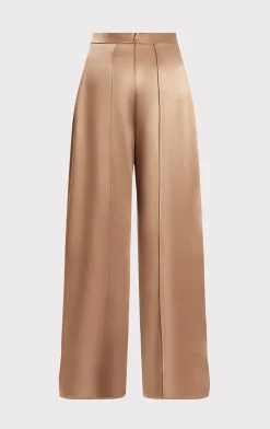 ICON HIGH WAIST SILK WIDE LEG PANTS-Hervé Léger New