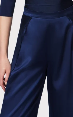 ICON HIGH WAIST SILK WIDE LEG PANTS-Hervé Léger Best