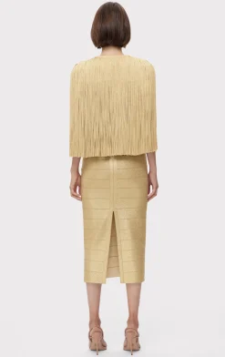 ICON METALLIC FRINGE CAPE-Hervé Léger Best