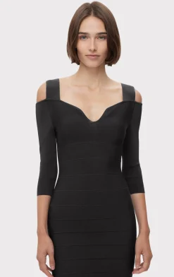 ICON NOTCHED BATEAU MIDI-Hervé Léger Best Sale