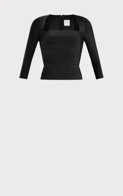 ICON SQUARE NECK TOP-Hervé Léger Outlet
