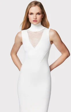 MIXED POINTELLE MIDI DRESS-Hervé Léger Fashion
