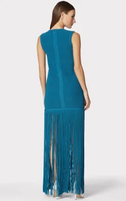 OTTOMAN SHADOW STRIPE FRINGE GOWN-Hervé Léger Best