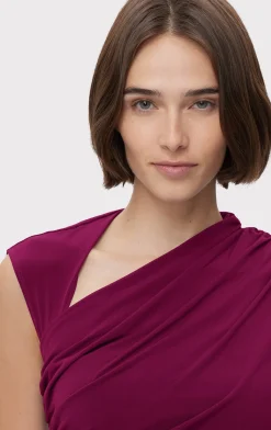 RUCHED MATTE JERSEY DRAPED GOWN-Hervé Léger Clearance