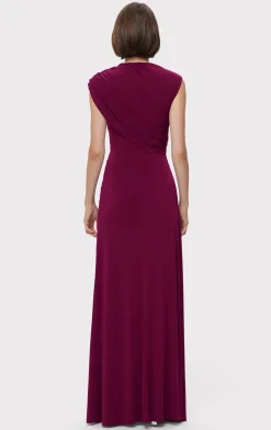 RUCHED MATTE JERSEY DRAPED GOWN-Hervé Léger Clearance