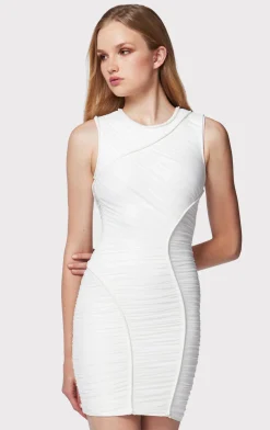 RUCHED MESH MINI DRESS-Hervé Léger Hot