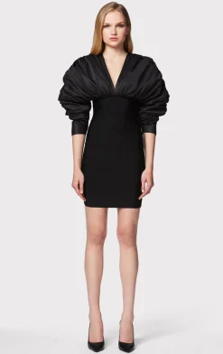 RUCHED NYLON MINI DRESS-Hervé Léger Best