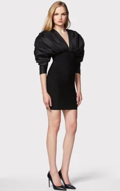 RUCHED NYLON MINI DRESS-Hervé Léger Best
