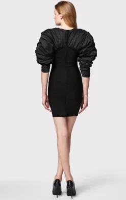 RUCHED NYLON MINI DRESS-Hervé Léger Best