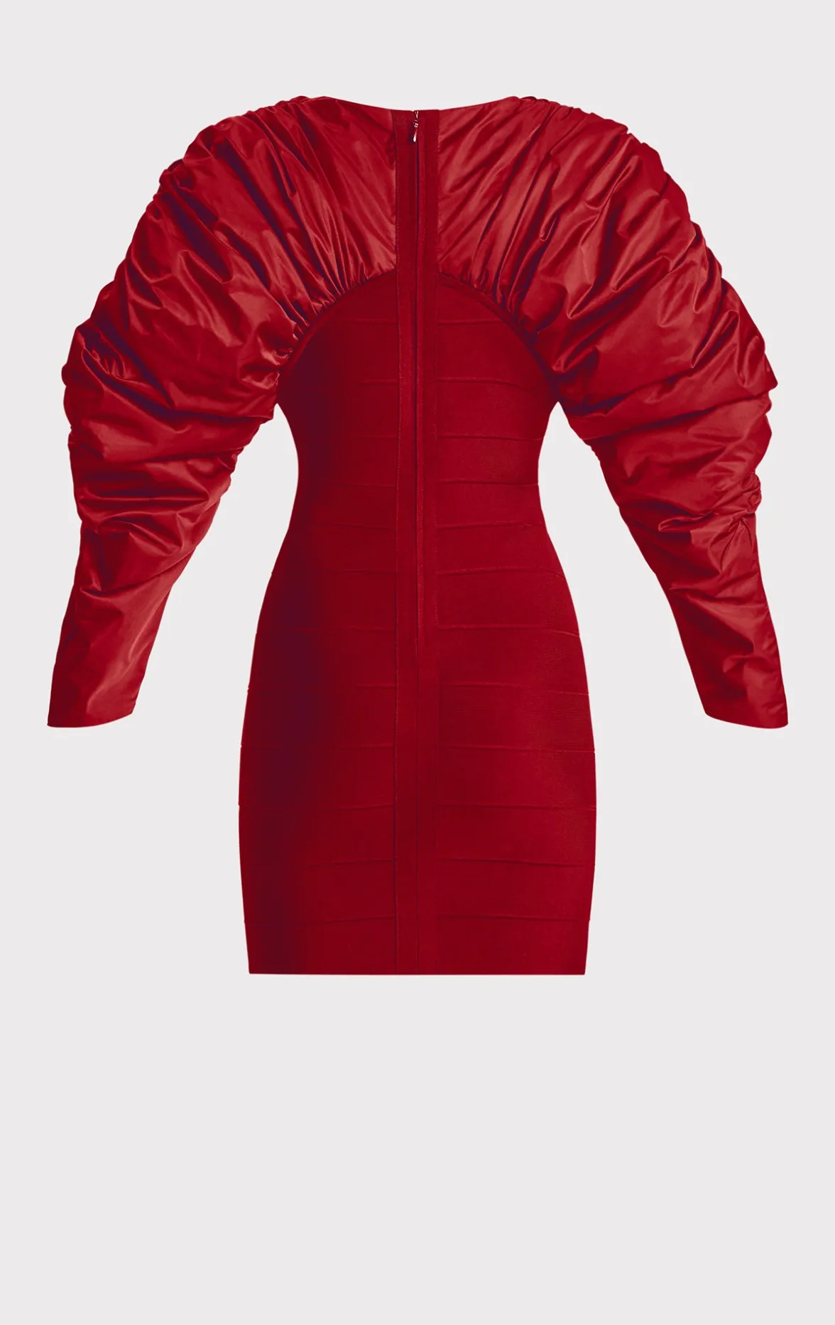 RUCHED NYLON MINI DRESS-Hervé Léger Flash Sale