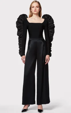 RUCHED NYLON RUFFLE TOP-Hervé Léger Discount