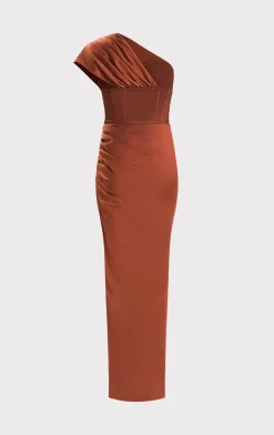 RUCHED WOVEN COMBO GOWN-Hervé Léger Hot