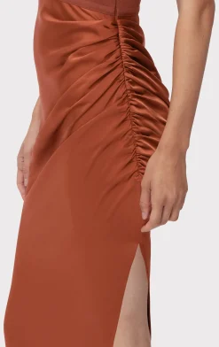 RUCHED WOVEN COMBO GOWN-Hervé Léger Hot