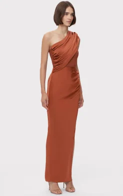 RUCHED WOVEN COMBO GOWN-Hervé Léger Hot