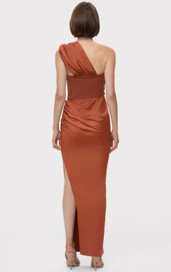 RUCHED WOVEN COMBO GOWN-Hervé Léger Hot