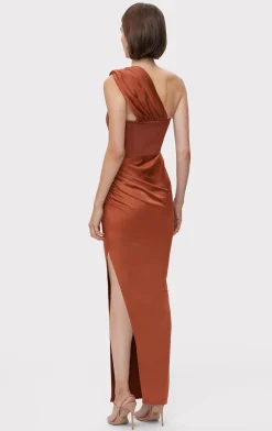 RUCHED WOVEN COMBO GOWN-Hervé Léger Hot