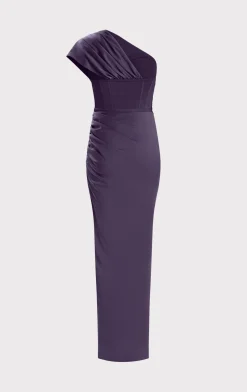 RUCHED WOVEN COMBO GOWN-Hervé Léger Outlet