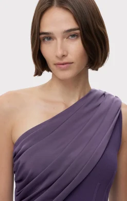 RUCHED WOVEN COMBO GOWN-Hervé Léger Outlet
