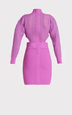SHADOW STRIPE MINI DRESS-Hervé Léger Best Sale