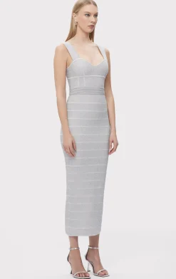 TEXTURED LUREX SWEETHEART GOWN-Hervé Léger Best