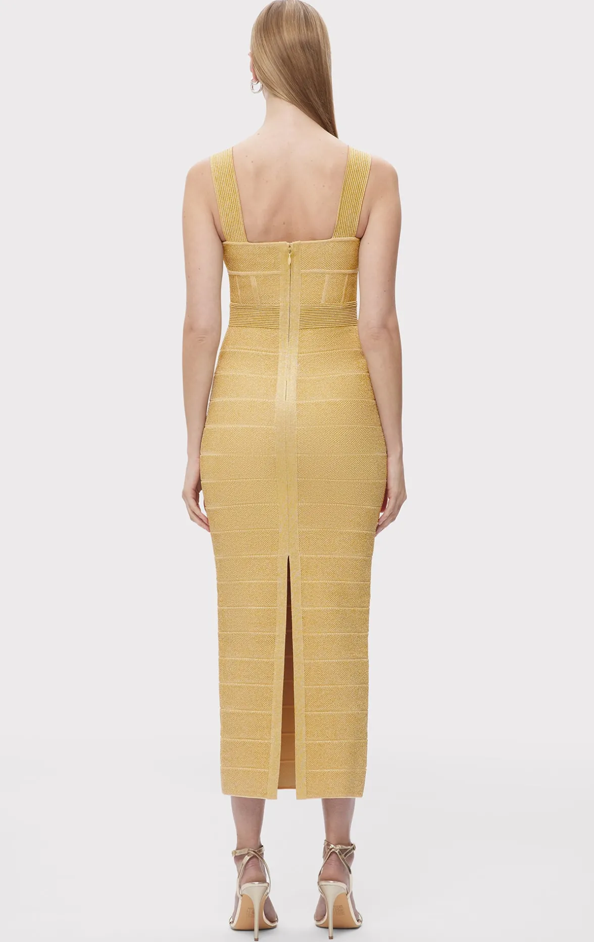 TEXTURED LUREX SWEETHEART GOWN-Hervé Léger Best