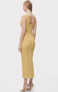 TEXTURED LUREX SWEETHEART GOWN-Hervé Léger Best