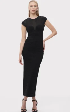 TEXTURED SHEER BUSTIER GOWN-Hervé Léger Store