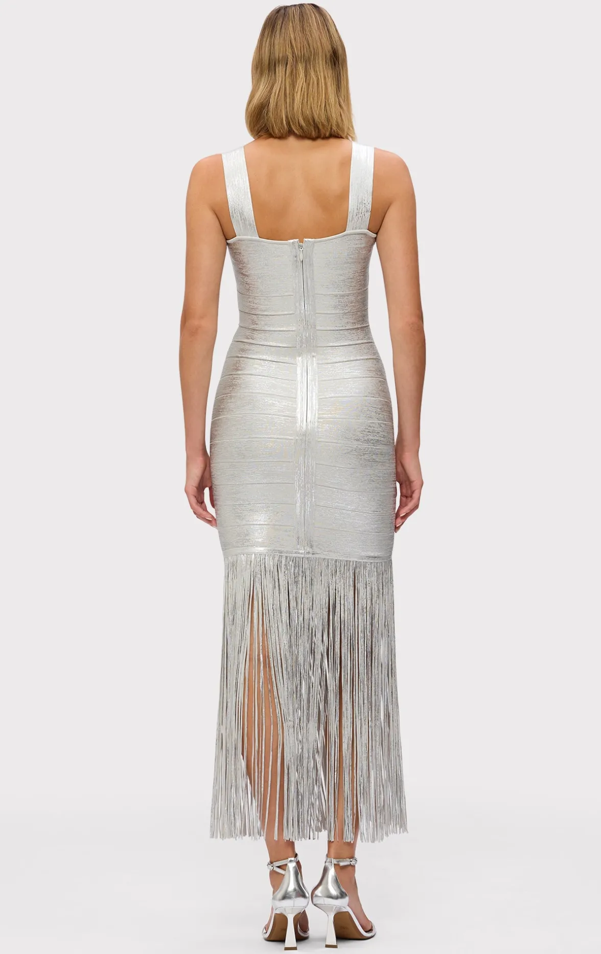 THE METALLIC ALBA GOWN-Hervé Léger Fashion