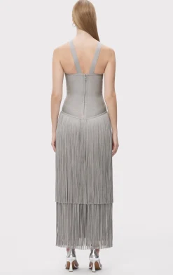 THE METALLIC KENNEDY GOWN-Hervé Léger Online
