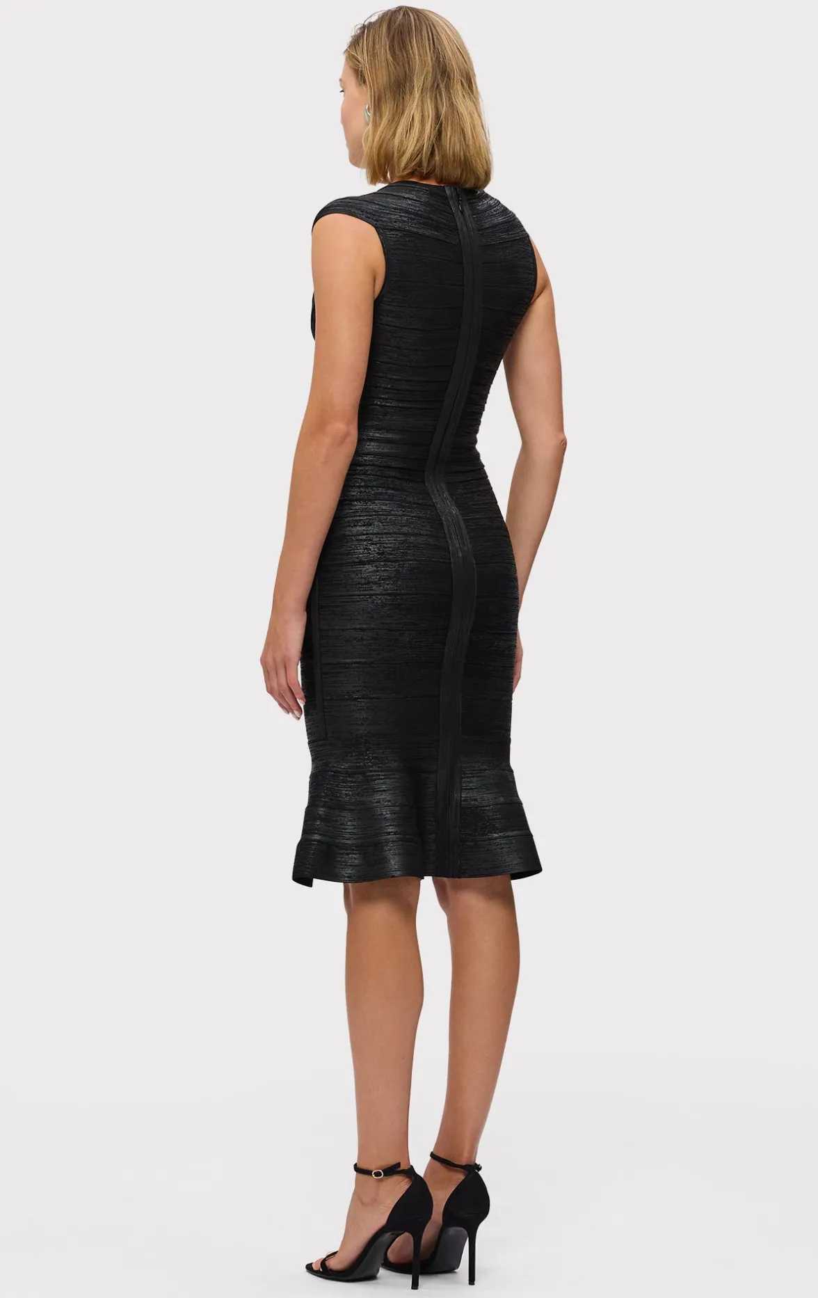THE METALLIC SOPHIE DRESS-Hervé Léger Discount